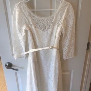 Women’s white lace dress